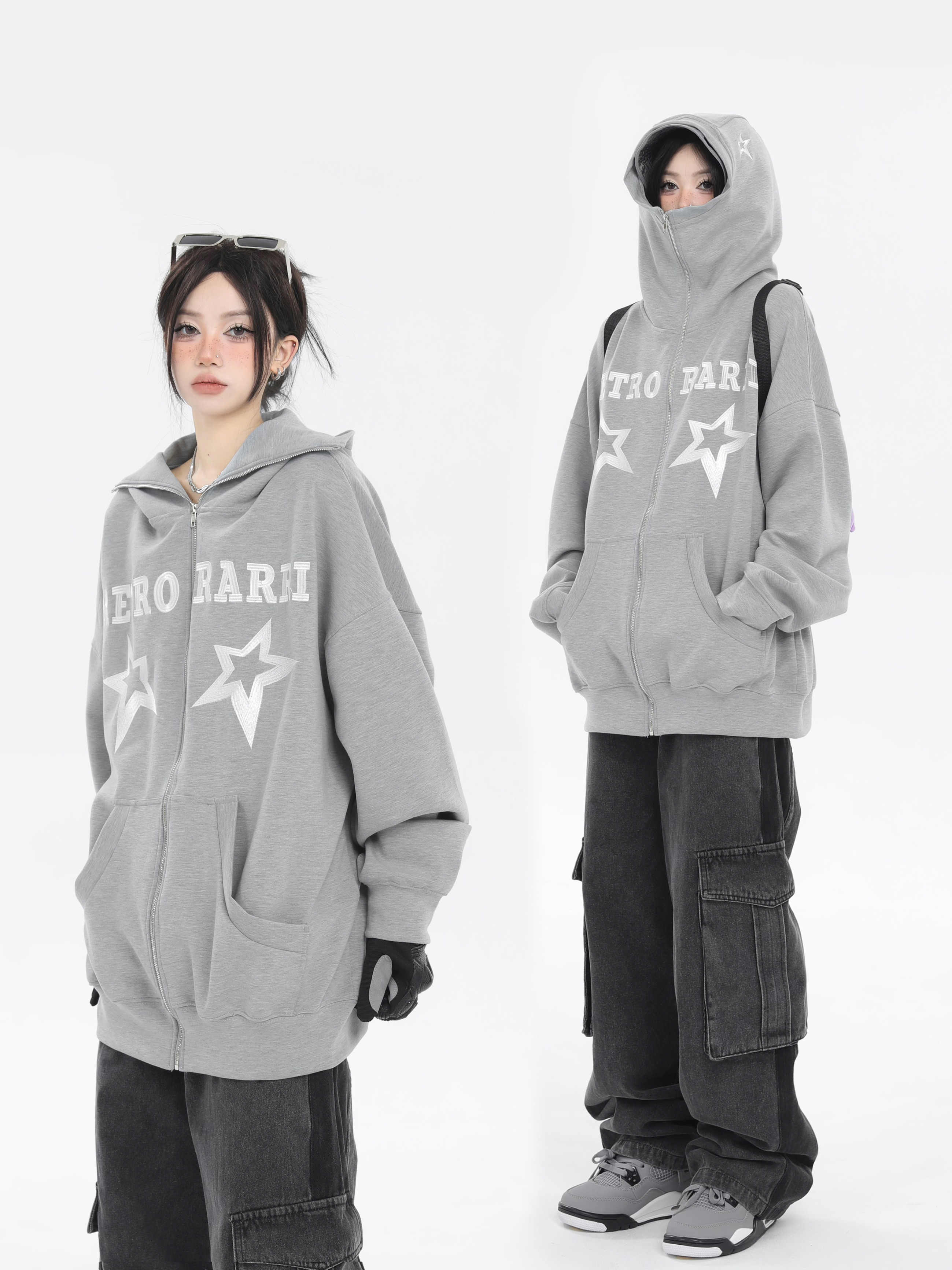 Acubi Street Star Zip-up Hoodie - Image 4