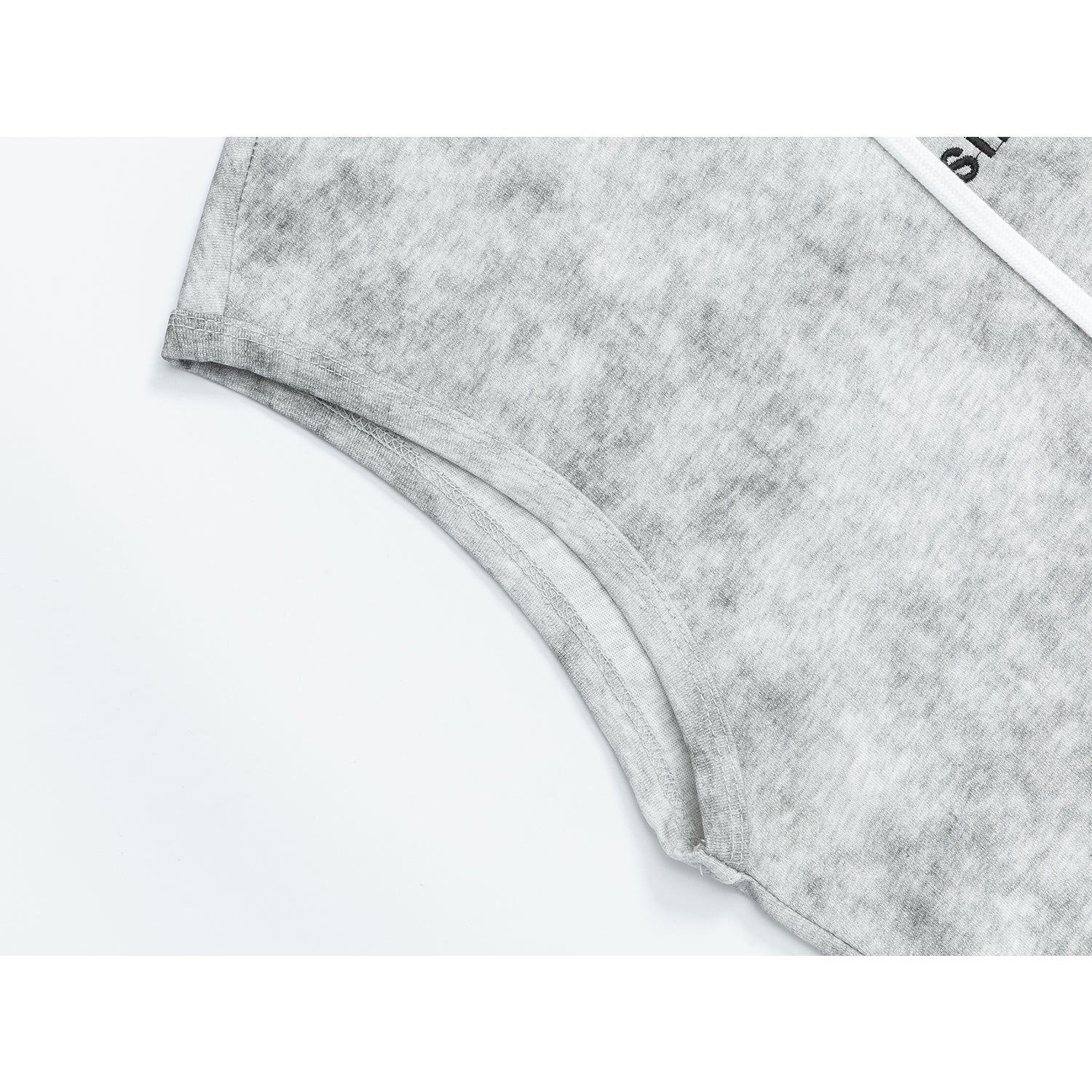 Acubi Tie-dye Embroidered Hooded Vest - Image 3