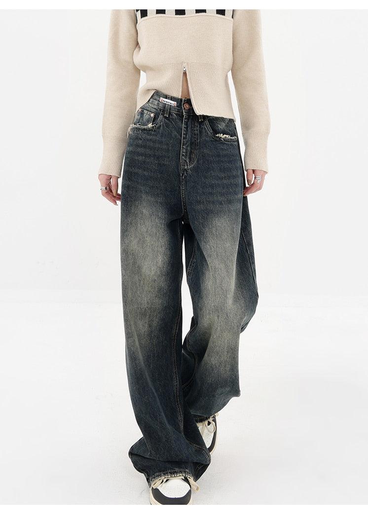 Acubi Wide Leg Dark Jeans - Image 5