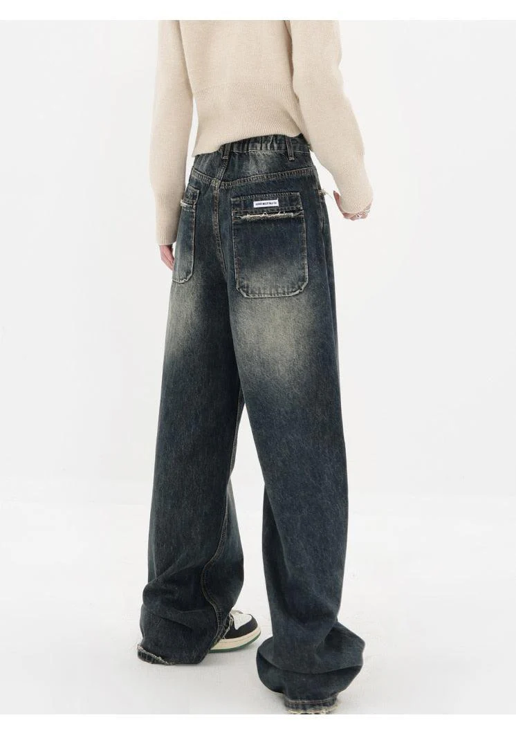Acubi Wide Leg Dark Jeans - Image 7