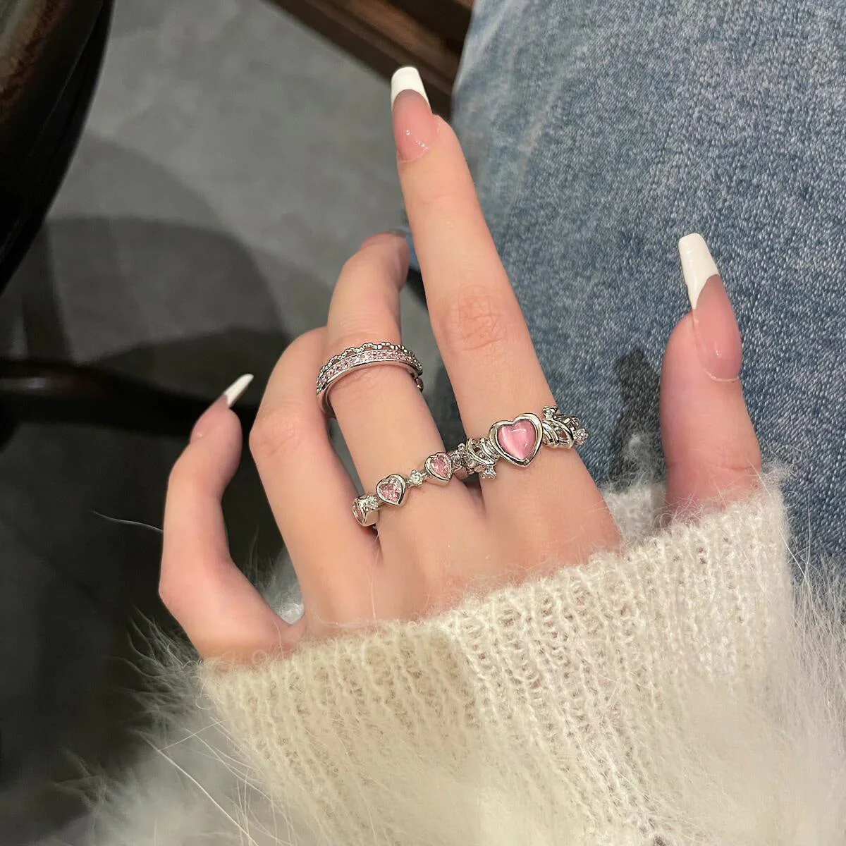 Adjustable Princess Heart Rings - Image 11