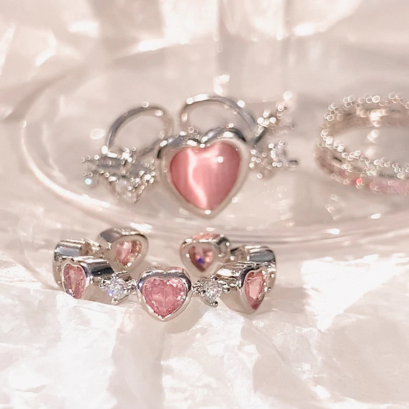 Adjustable Princess Heart Rings - Image 2