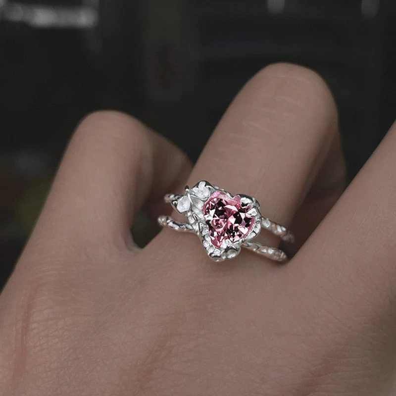 Adjustable Princess Heart Rings - Image 5