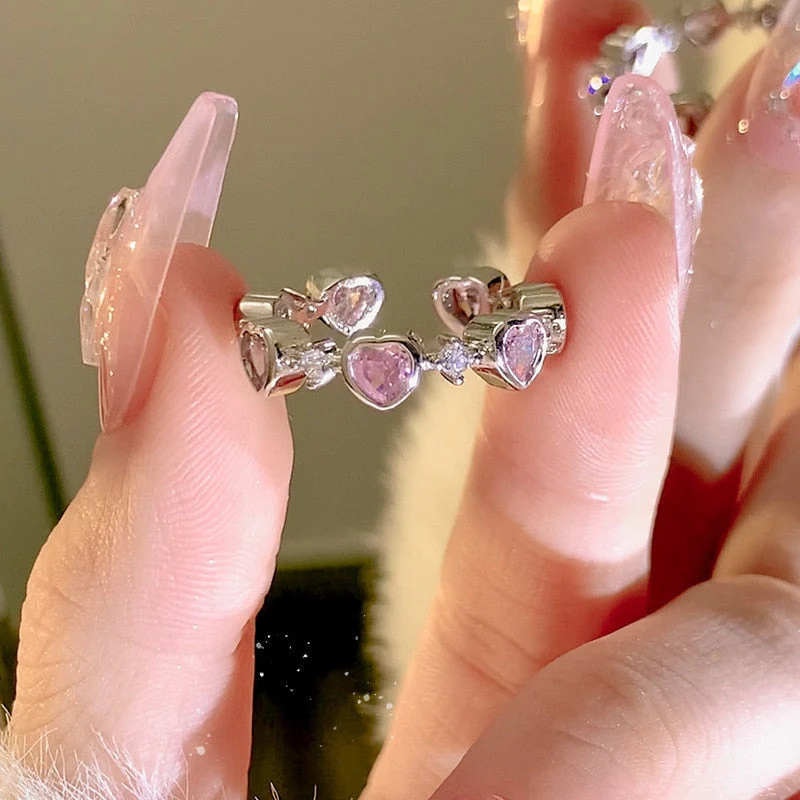 Adjustable Princess Heart Rings - Image 8