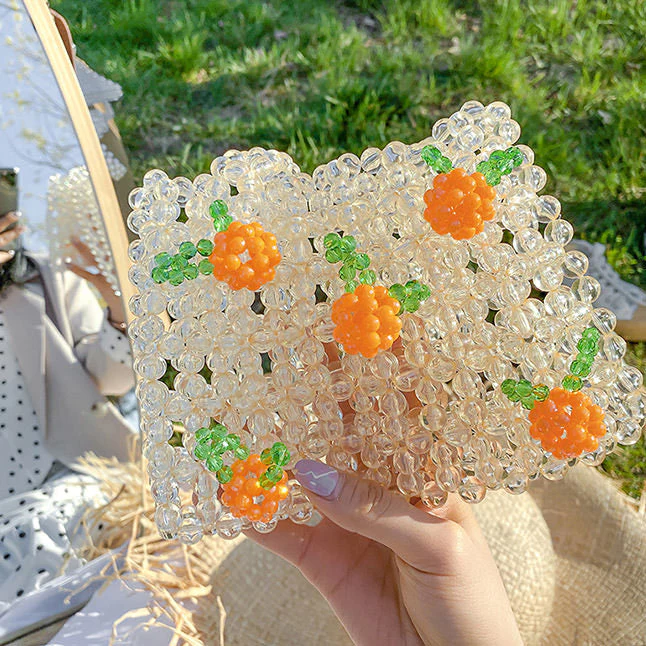Aesthetic Beaded Handbag - Image 6