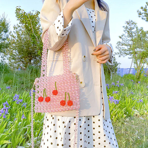 Aesthetic Beaded Handbag - Image 8
