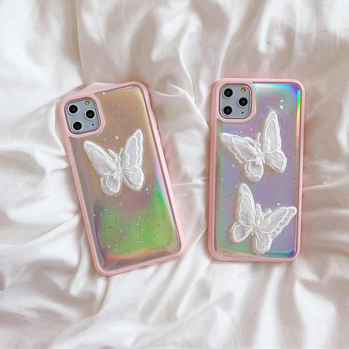 Aesthetic Butterflies iPhone Case - Image 2