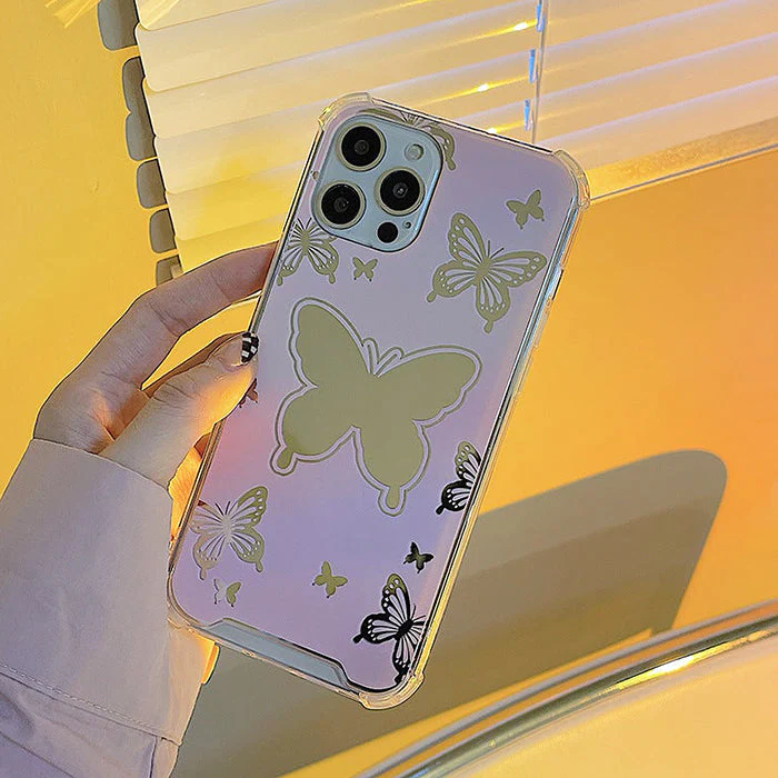 Aesthetic Butterfly Pink iPhone Case - Image 2