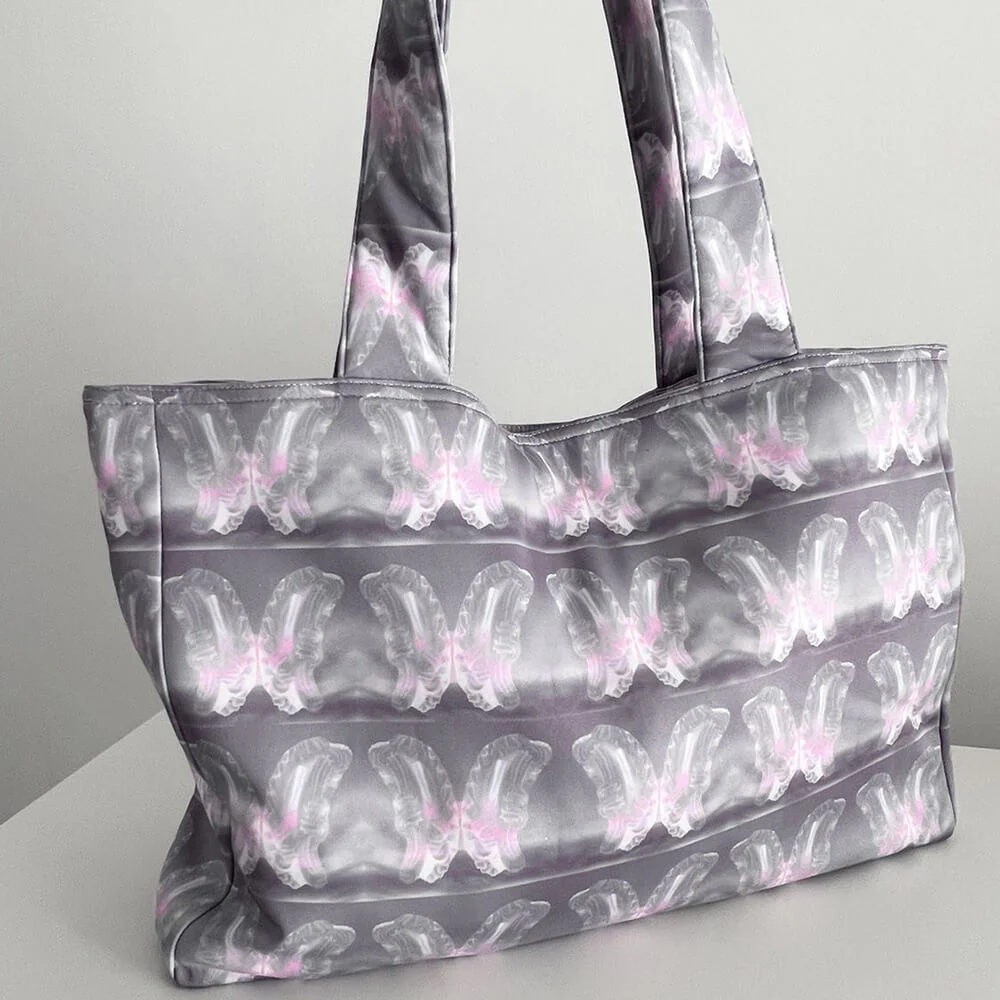 Aesthetic Butterfly Print Tote Bag - Image 2