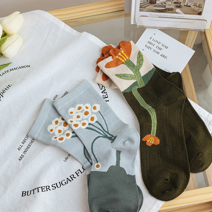 Aesthetic Flower Socks - Image 3