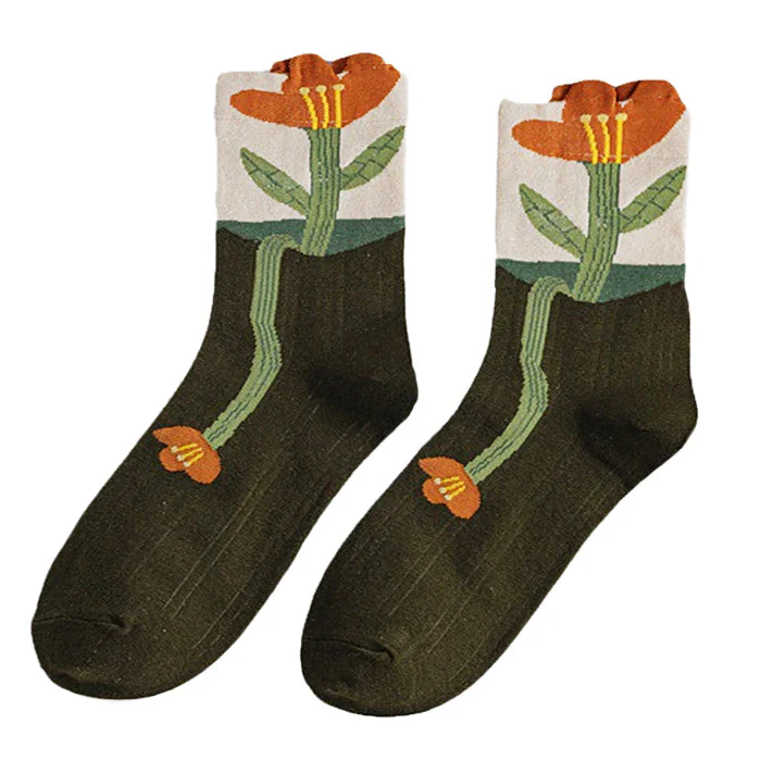 Aesthetic Flower Socks - Image 4