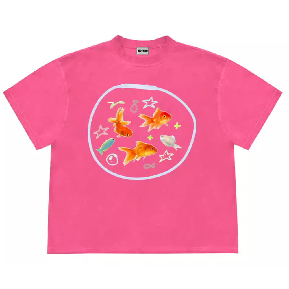 Aesthetic Goldfish Graphic T-Shirt - Image 5