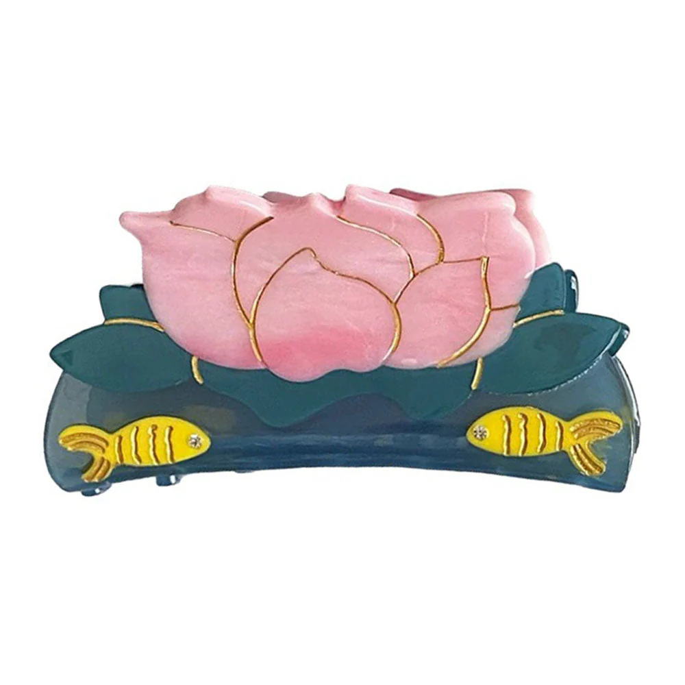 Aesthetic Lotus Flower Hair Claw - Image 3
