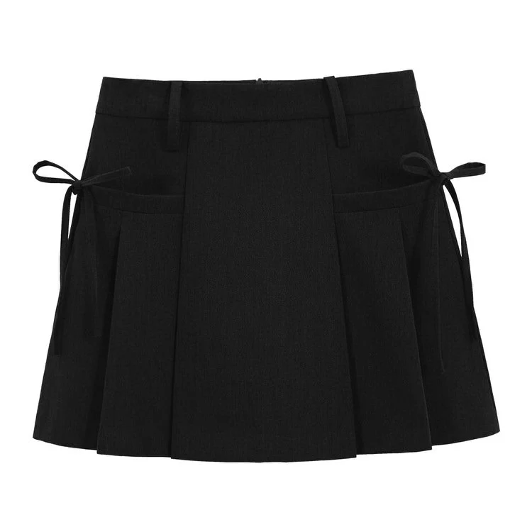 Aesthetic Outfit Grey Mini Skirt - Image 3