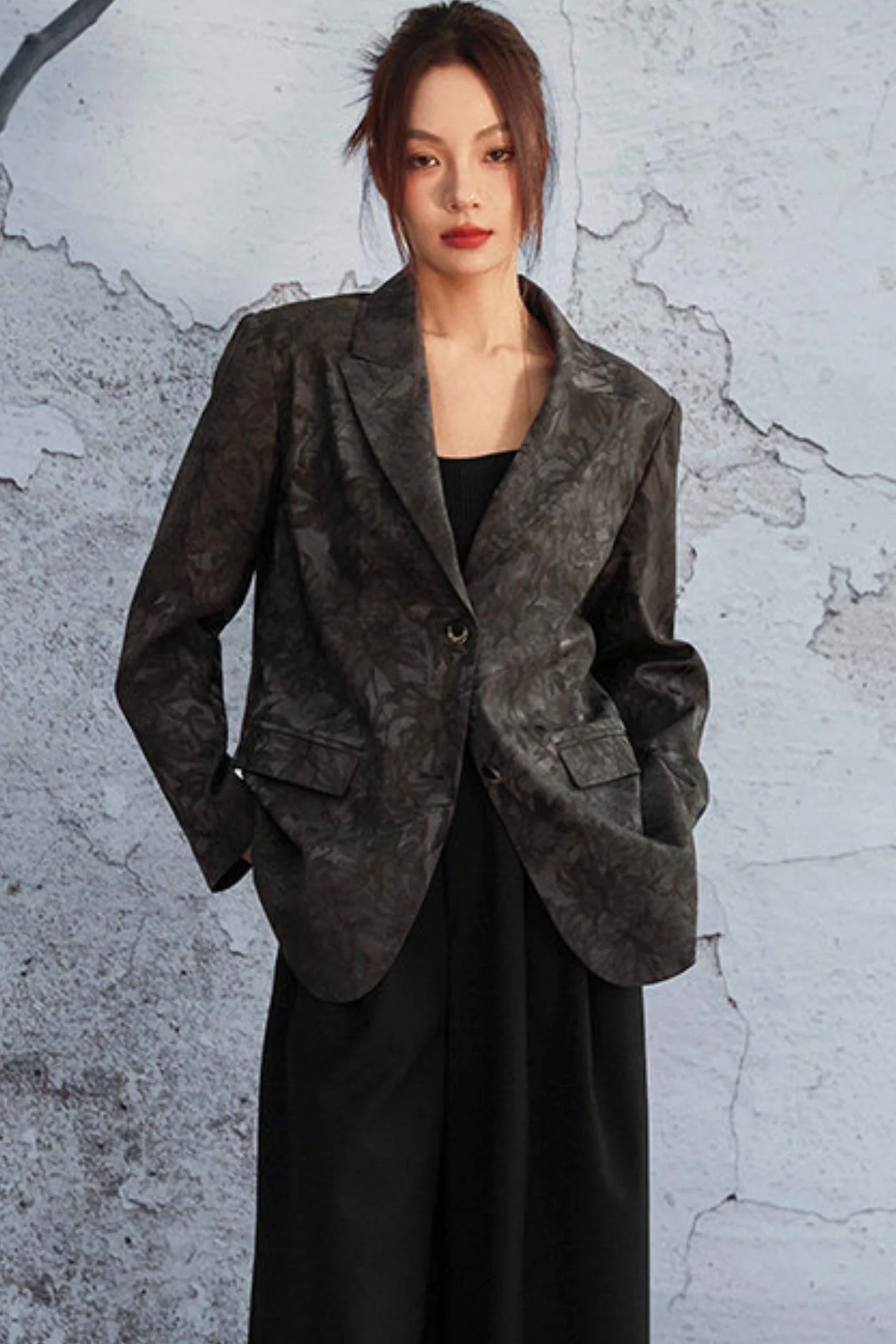 Mode Style Wood Jacquard Jacket - Image 13