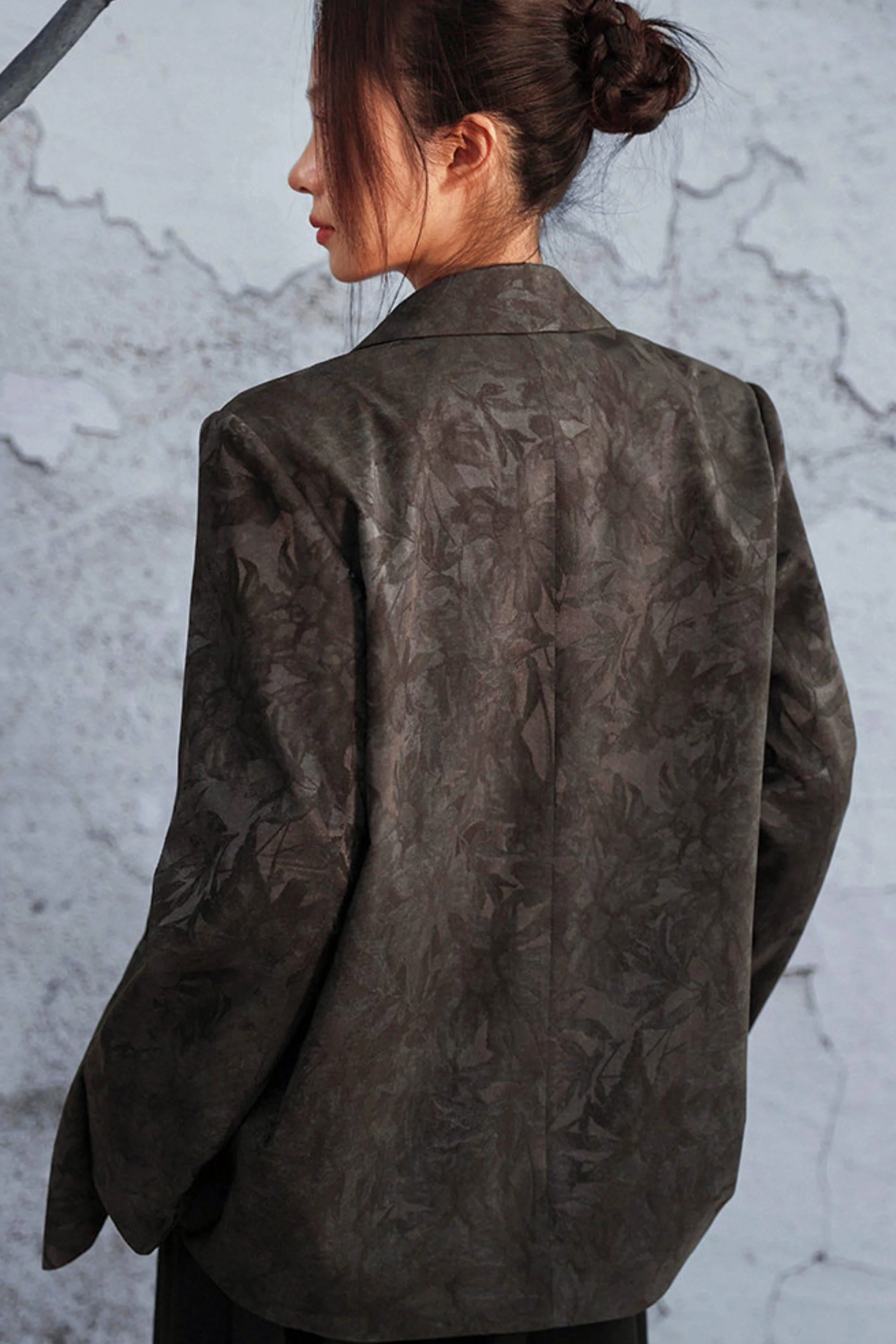 Mode Style Wood Jacquard Jacket - Image 5