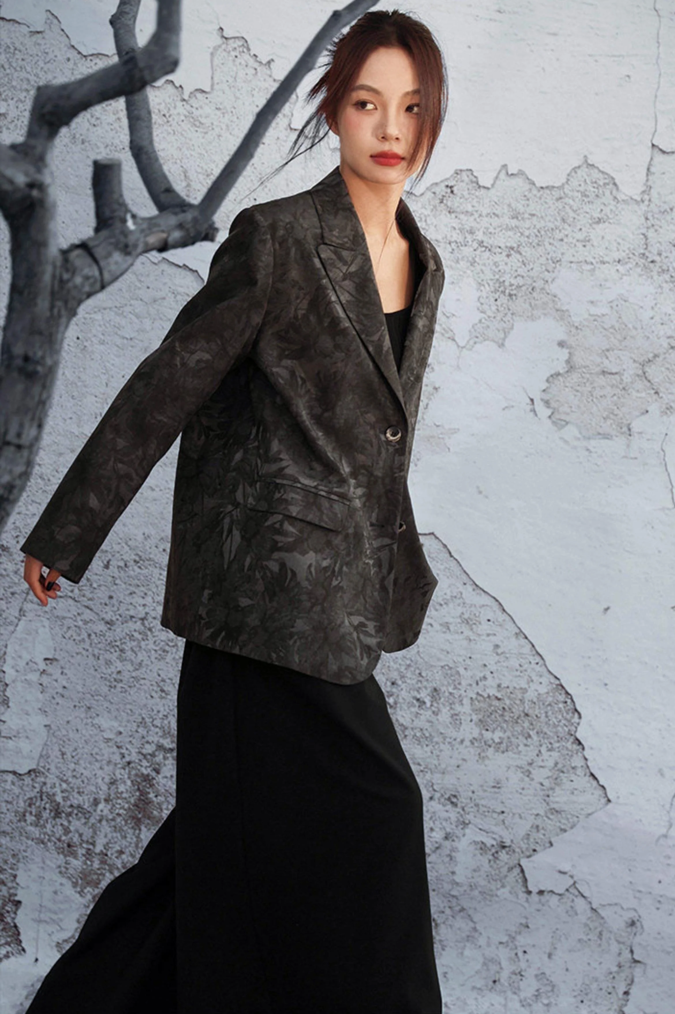 Mode Style Wood Jacquard Jacket - Image 6