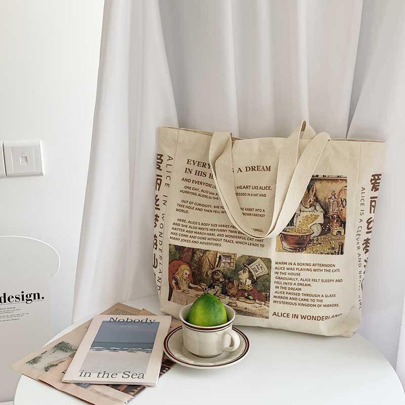 Alice in Wonderland Cloth Bag - Image 4