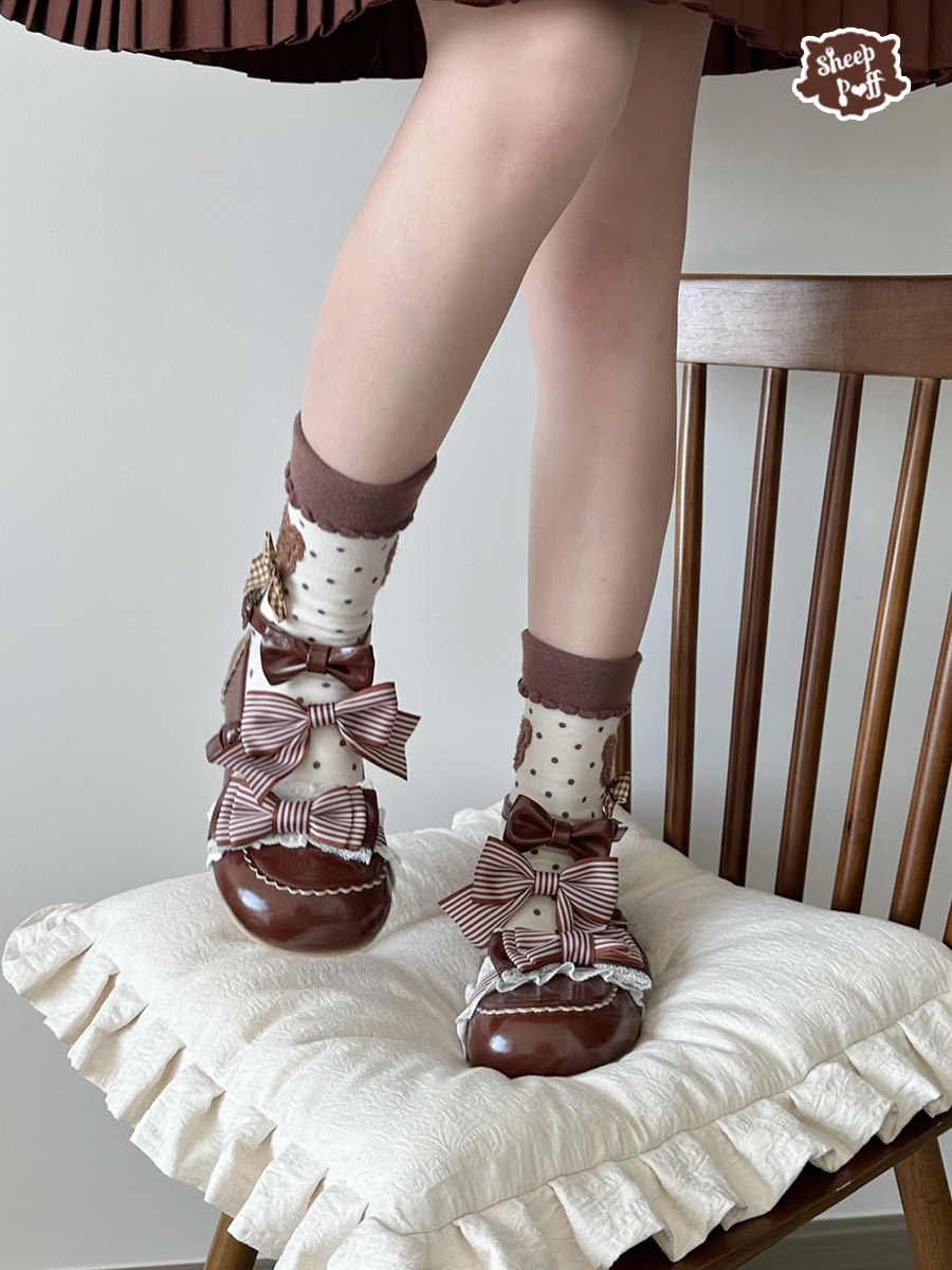Alice Puff Bows Lolita Shoes - Image 2