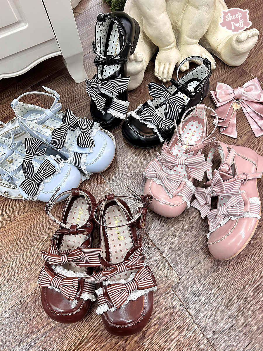Alice Puff Bows Lolita Shoes - Image 5