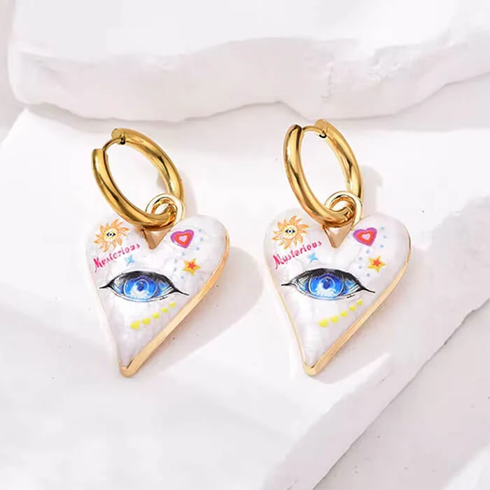 All-Seeing Heart Earrings - Image 2