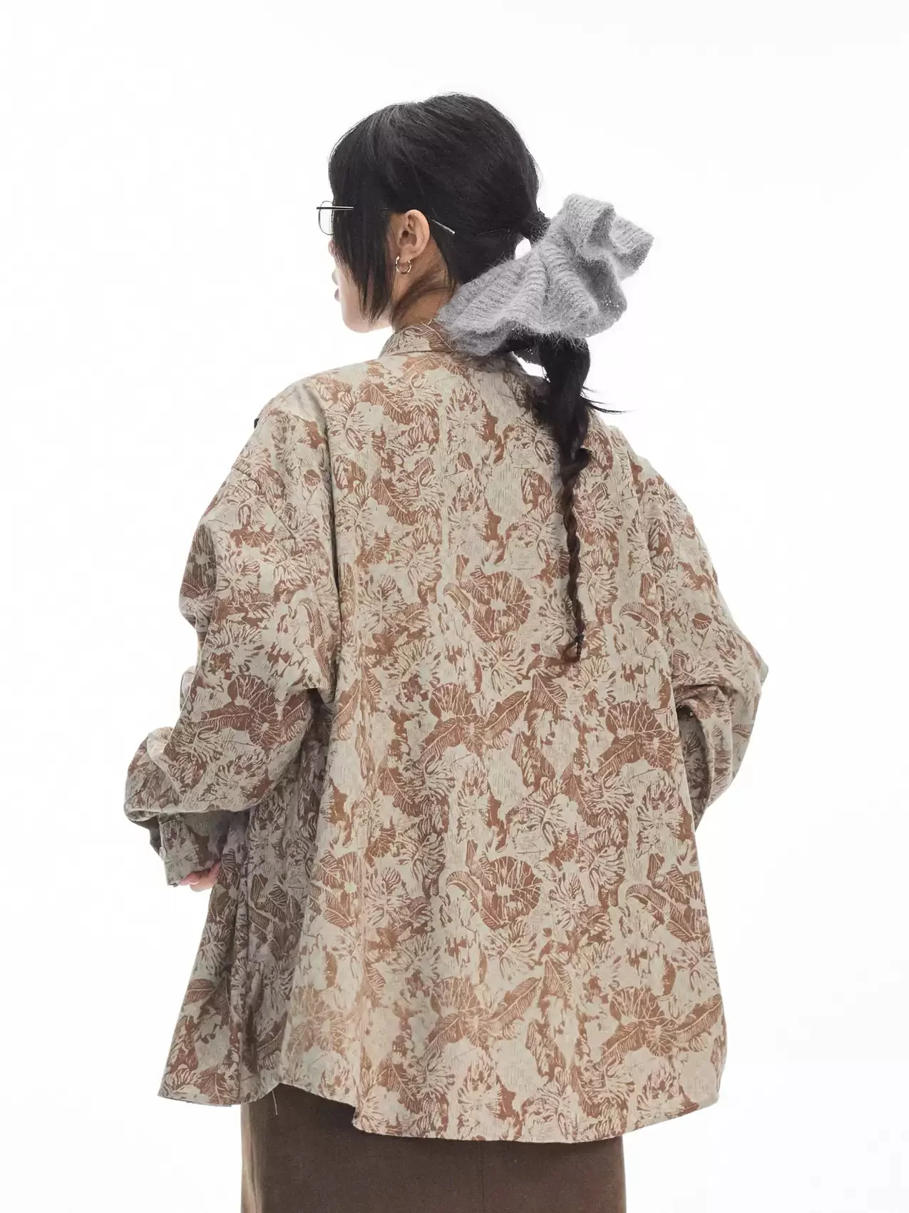 American niche design floral print long-sleeved shirt - Image 3