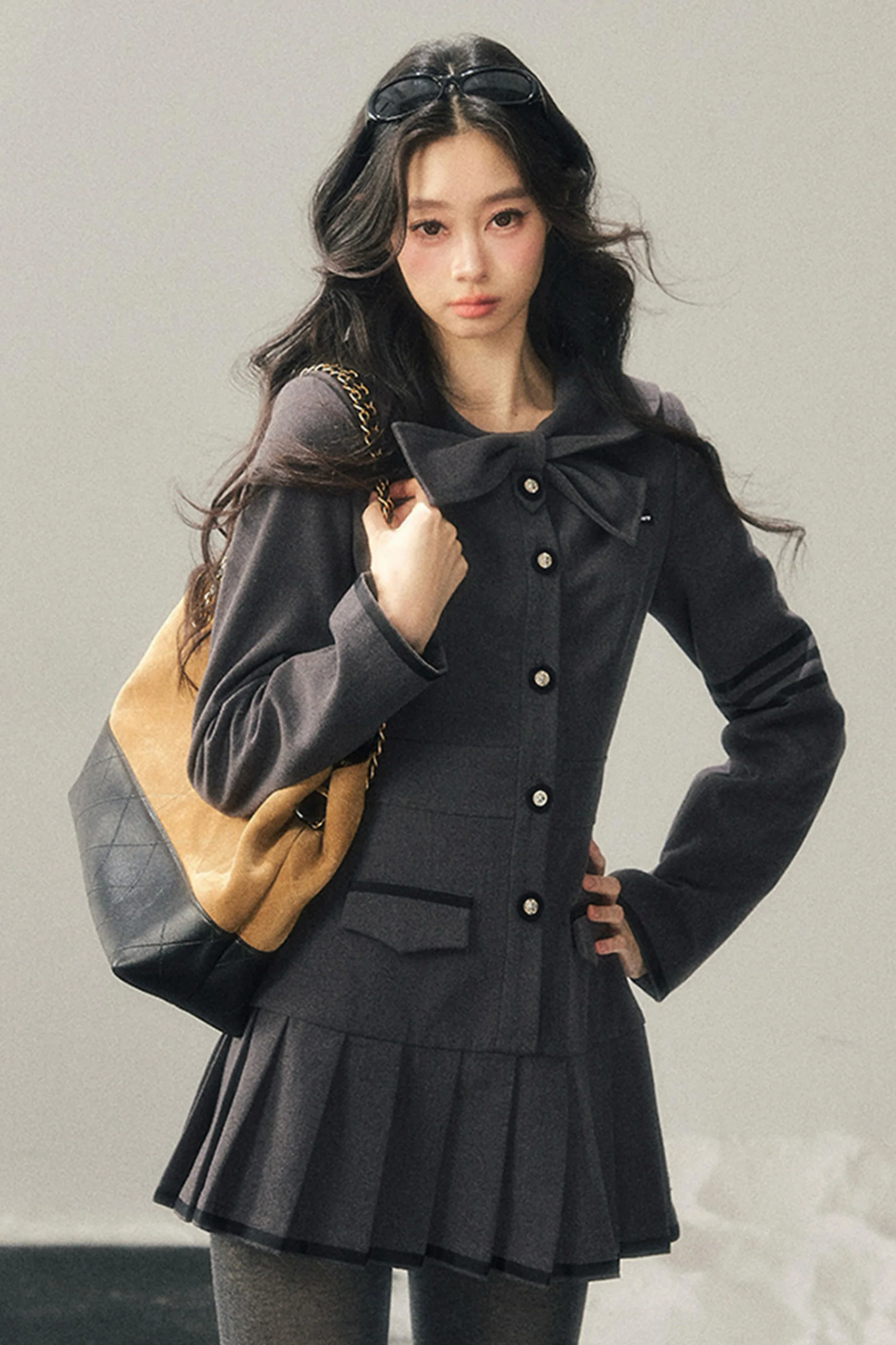 French Pleated College Dress - Image 2