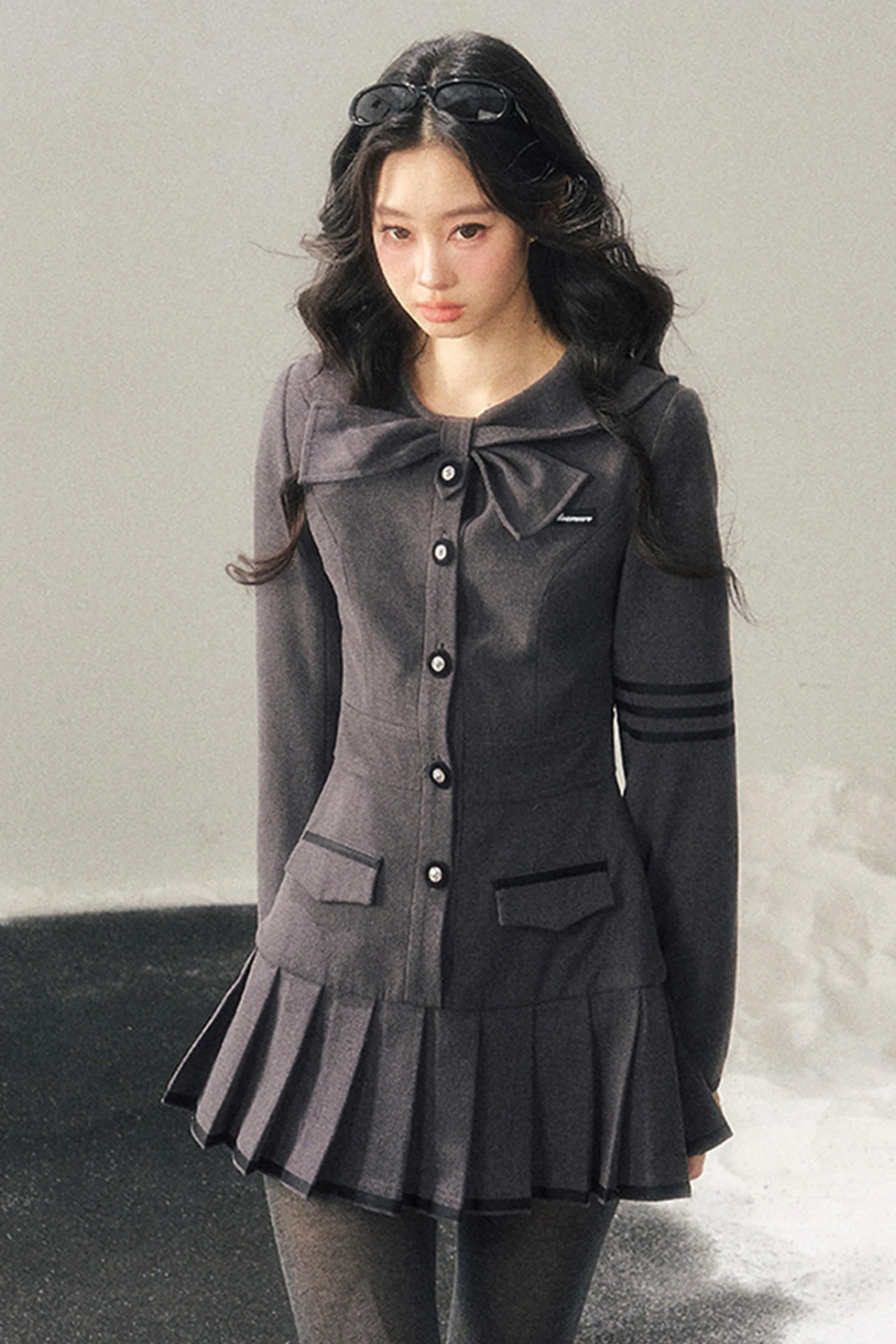 French Pleated College Dress - Image 8