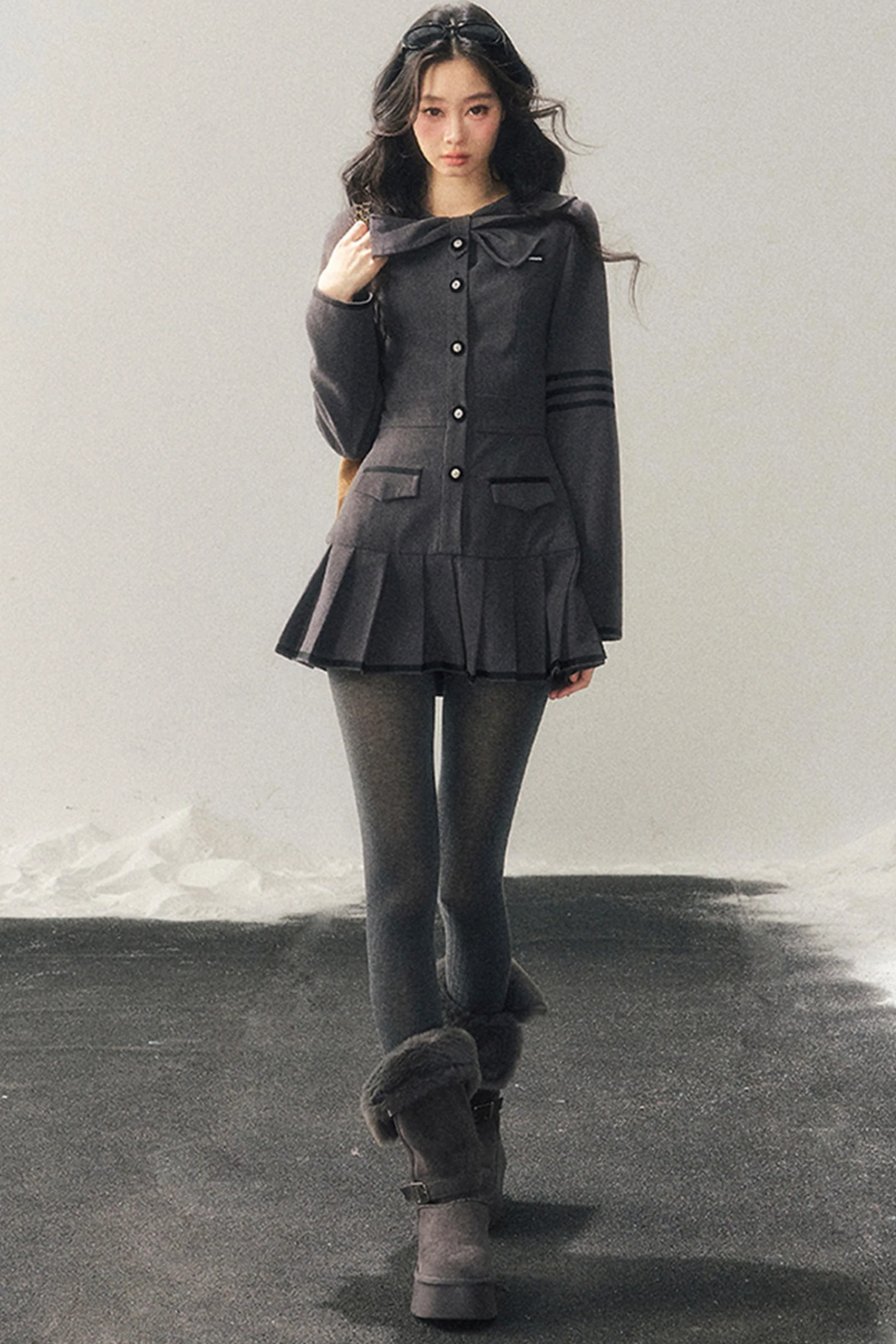 French Pleated College Dress - Image 7