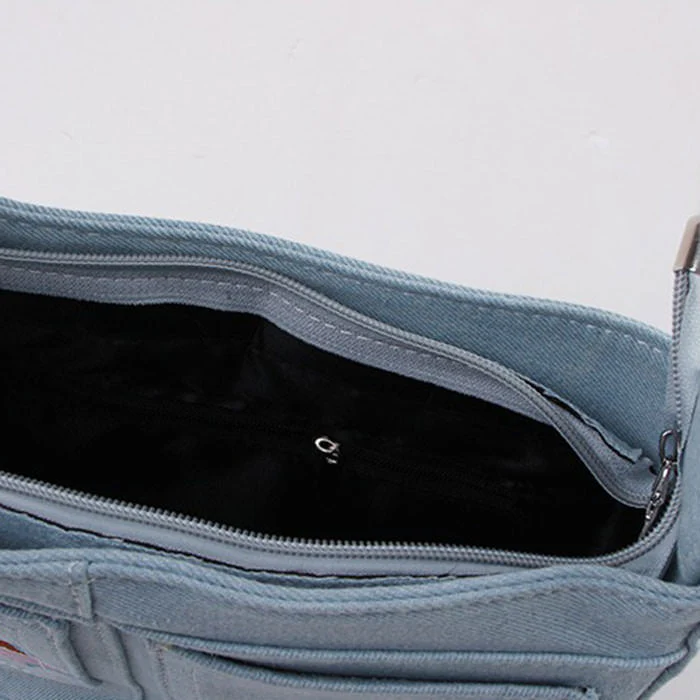 Angel Embroidery Baguette Bag - Image 5