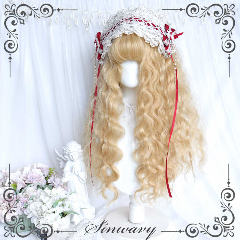 Angel Gold Lolita Curly Wig - Image 2