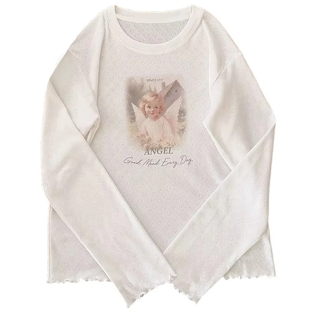 Angel Print Long Sleeve Top - Image 6