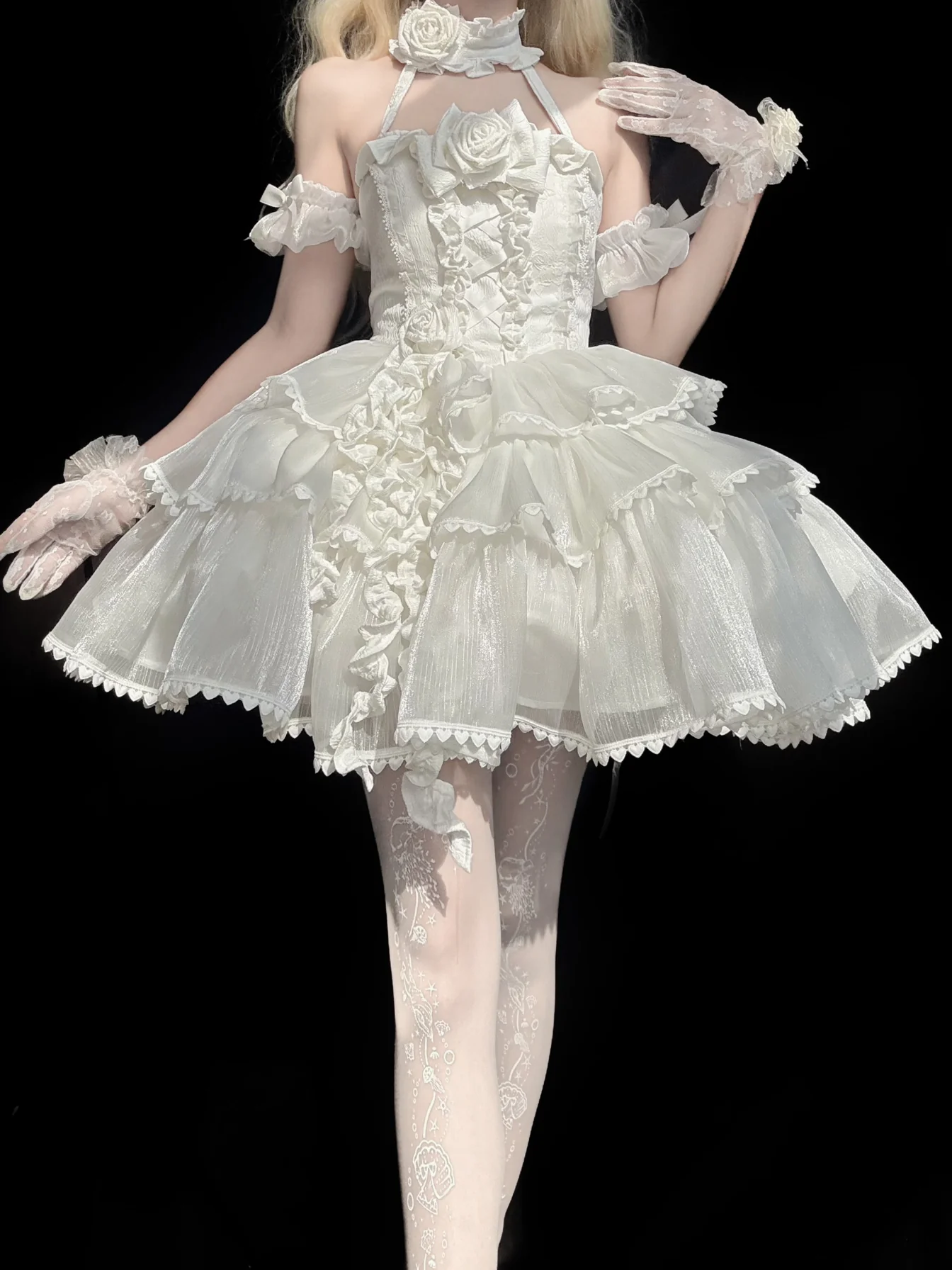 Angel Rose Lace Lolita Dress - Image 3