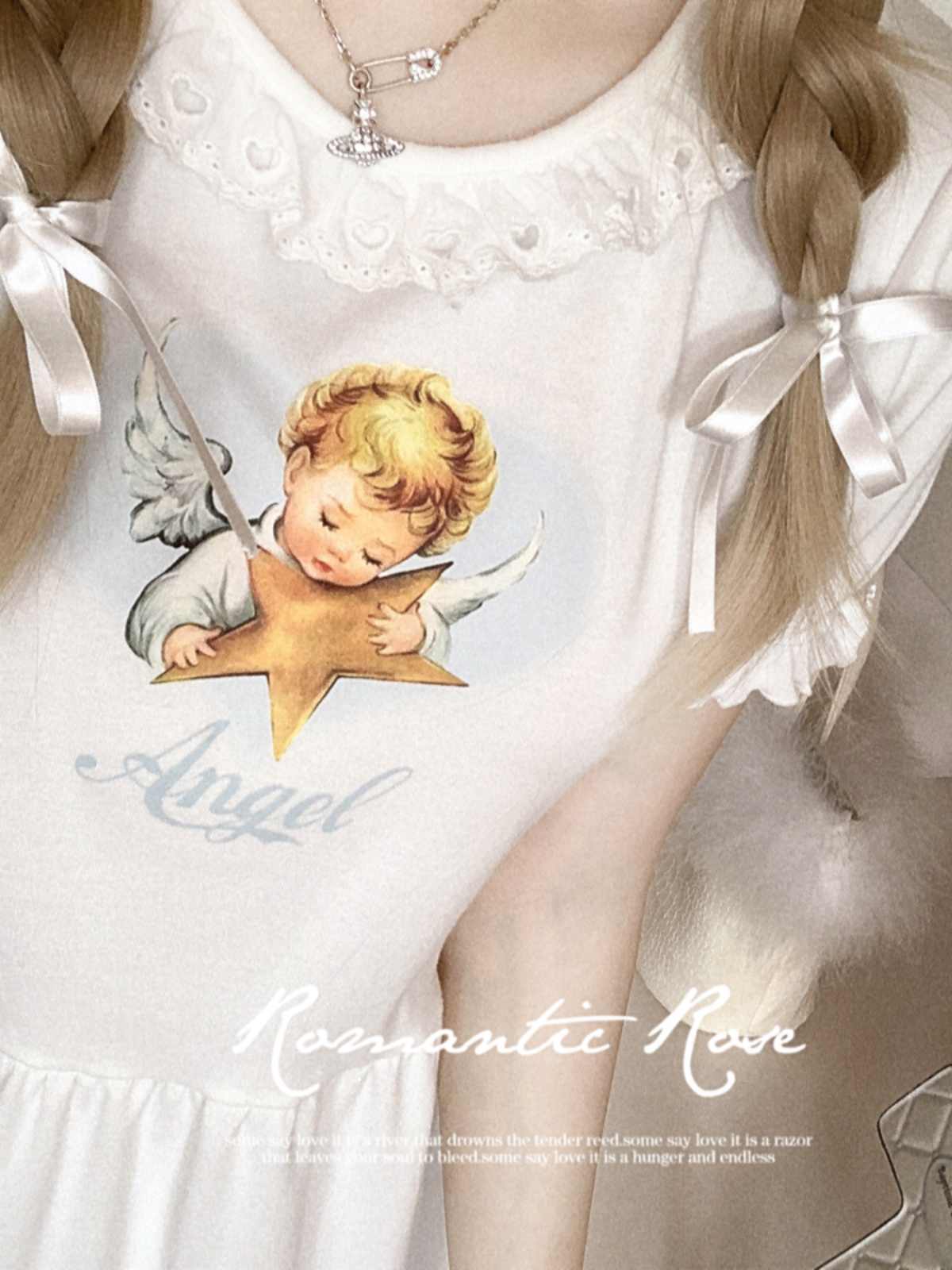 Angel Star Retro Lace Top - Image 6