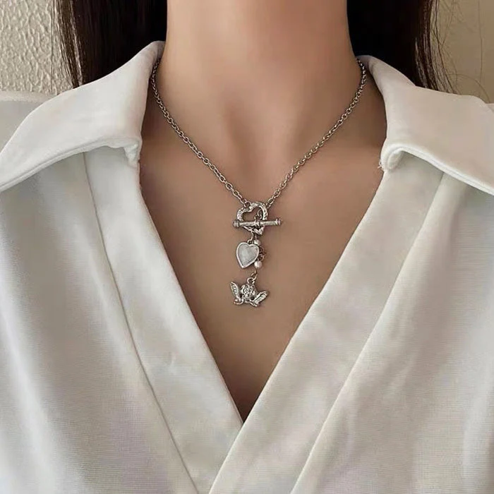 Angelcore Aesthetic Chain Necklace - Image 3