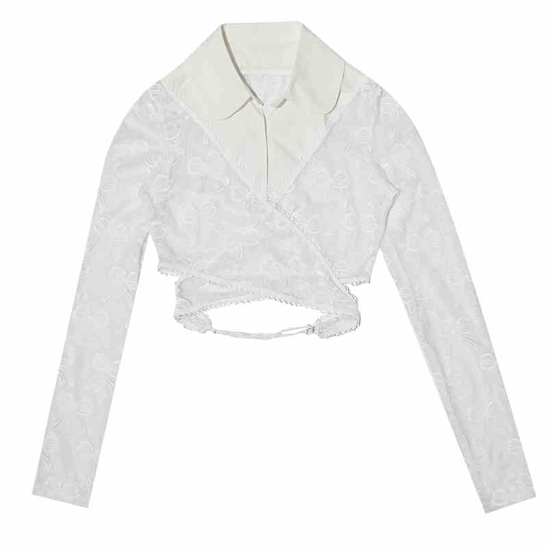 Angel's Tears Bow Jacquard Ballet Top - Image 6