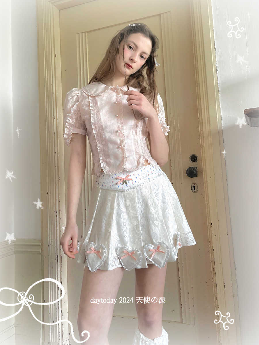 Angel's Tears Puff Sleeve Short Sleeve Shirt - Image 2
