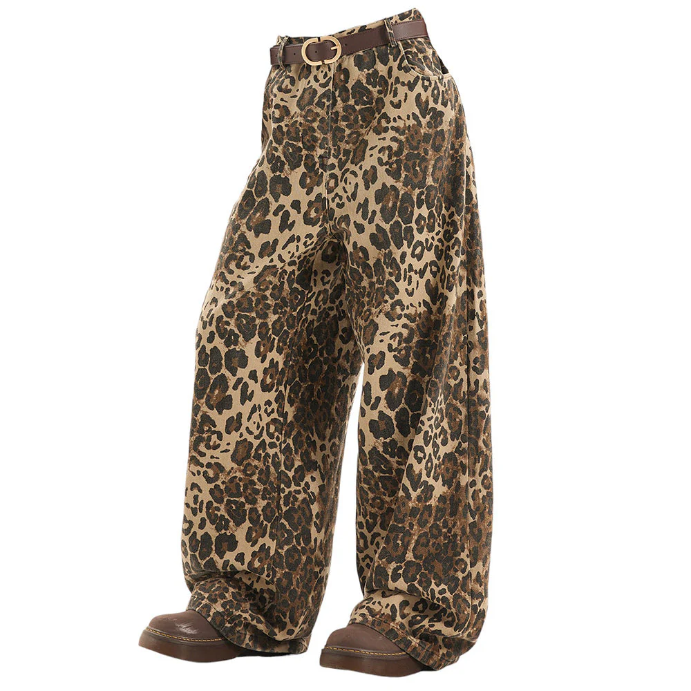 Animal Instincts Leopard Print Wide-Leg Pants - Image 6