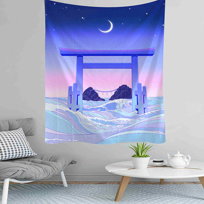 Anime Aesthetic Wall Tapestry - Image 8