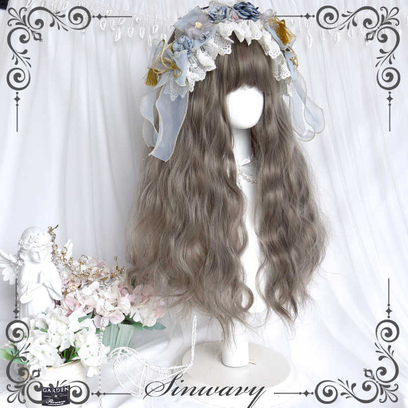Aoki Gray Lolita Curly Wig - Image 3
