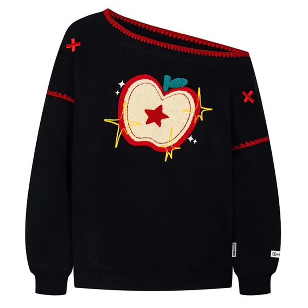 Apple Core One-Shoulder Sweater - Image 8