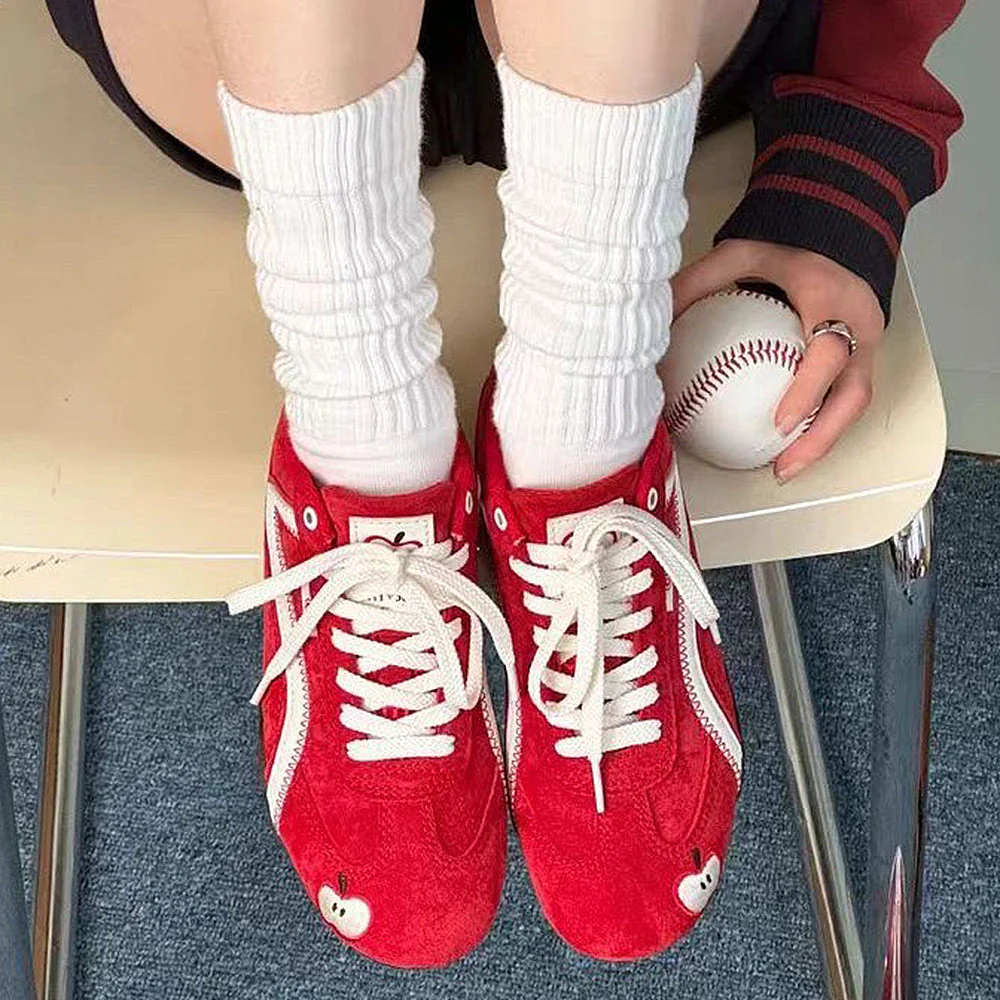 Apple on Toe Aesthetic Sneakers - Image 3