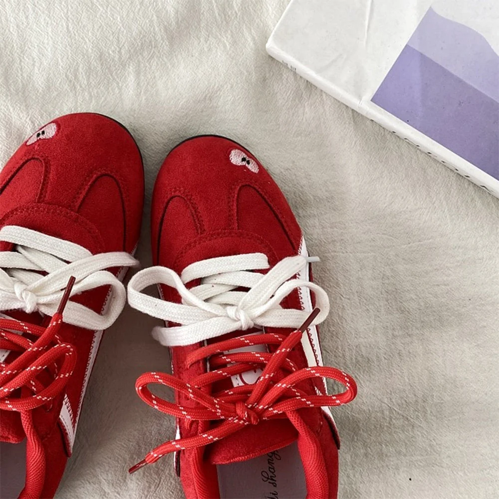 Apple on Toe Aesthetic Sneakers - Image 5