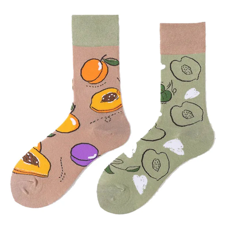 Apricot Mismatched Socks - Image 2