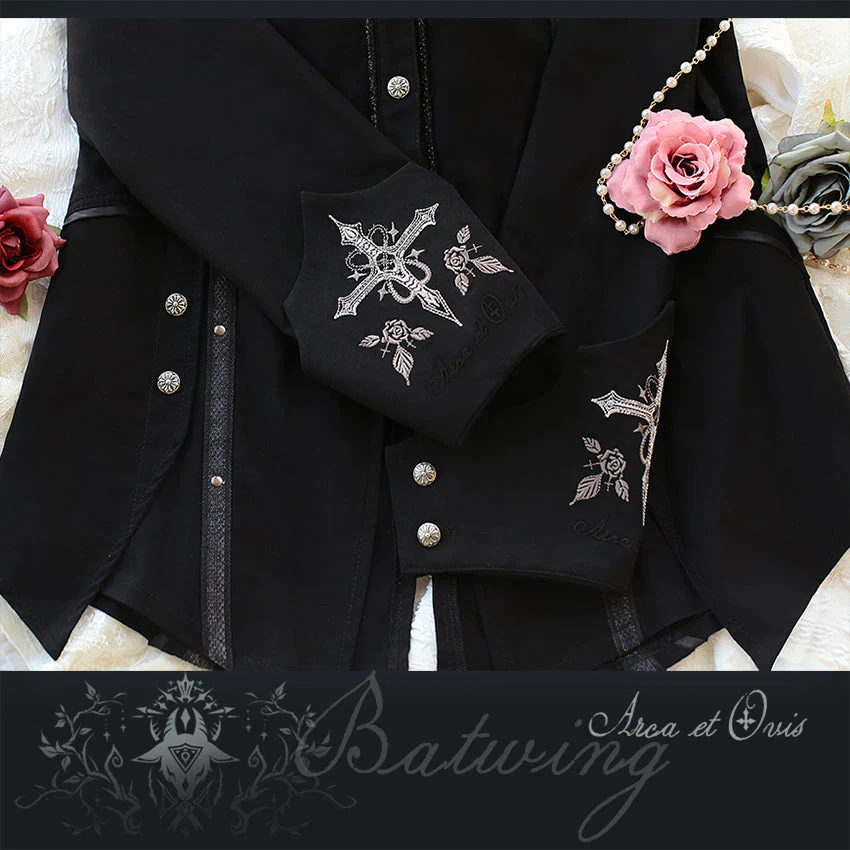 Gothic Lolita Blouse Ouji Fashion Lolita Shirt Long Sleeve - Image 3