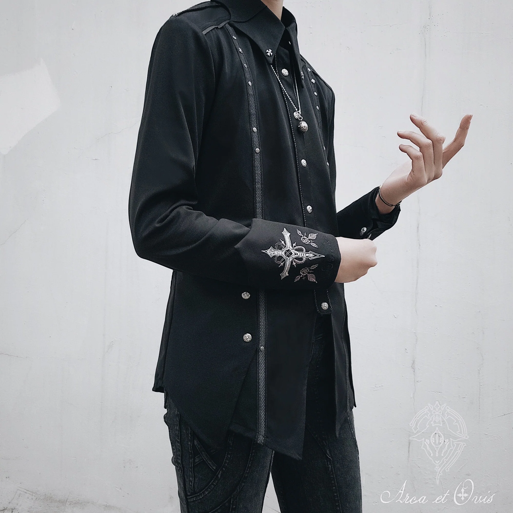 Gothic Lolita Blouse Ouji Fashion Lolita Shirt Long Sleeve - Image 4