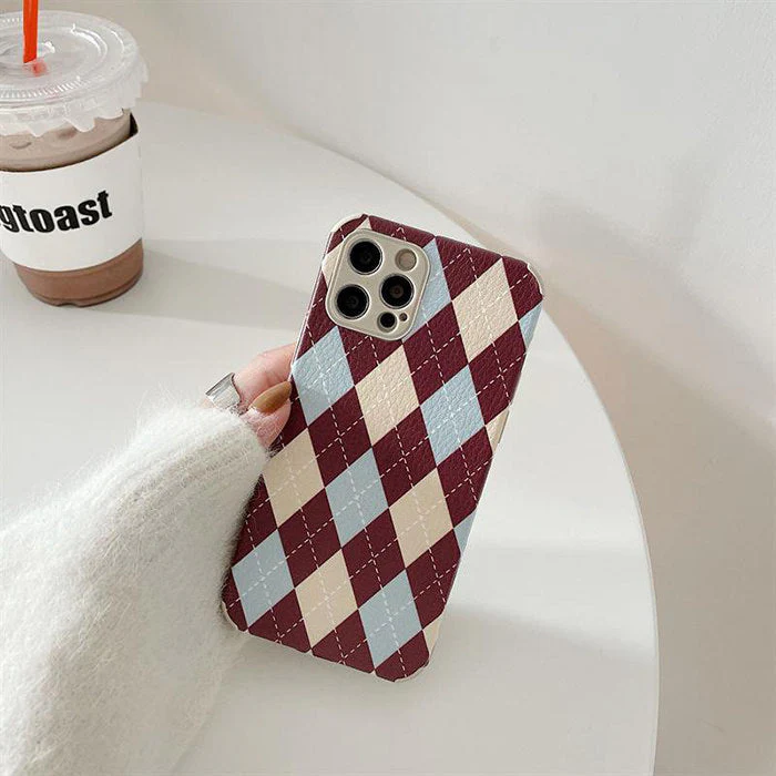 Argyle Pattern iPhone Case - Image 3