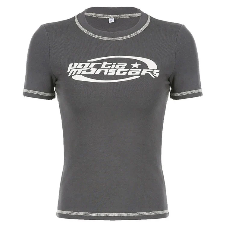 Ash Grey Aesthetic Star Top - Image 5