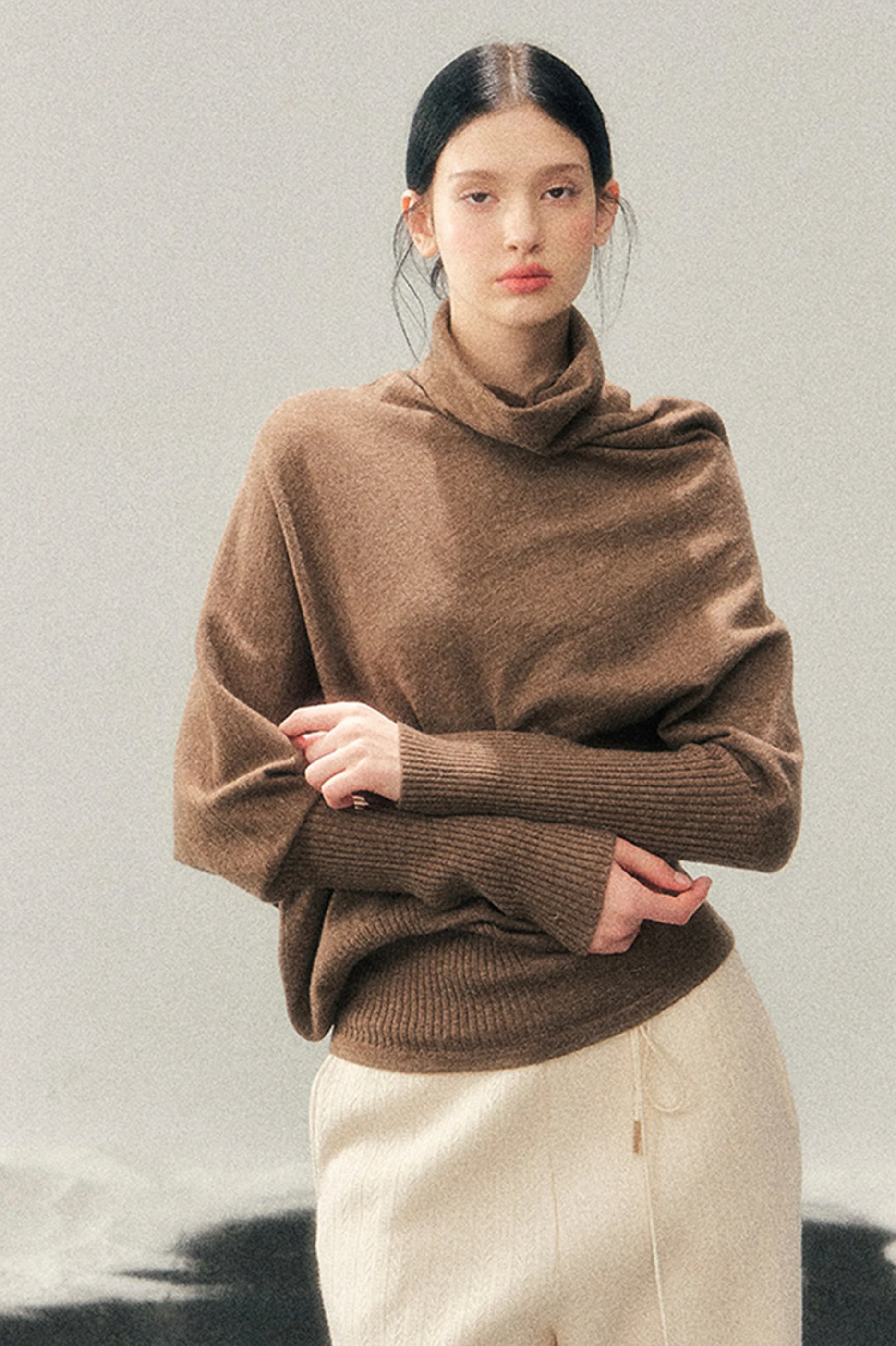 Chic Edgy Knit Sweater - Image 2
