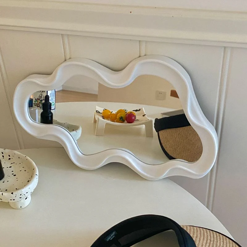 Asymmetrical Aesthetic Wavy Mirror - Image 14